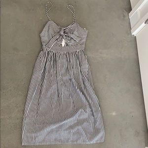 Zara Basics black/white pin stripe dress. Sz S